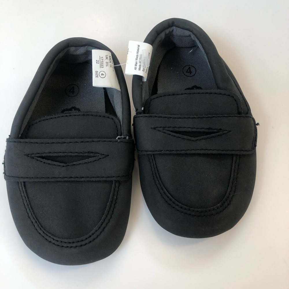 Teeny Toes Black Dress shoes baby 4c